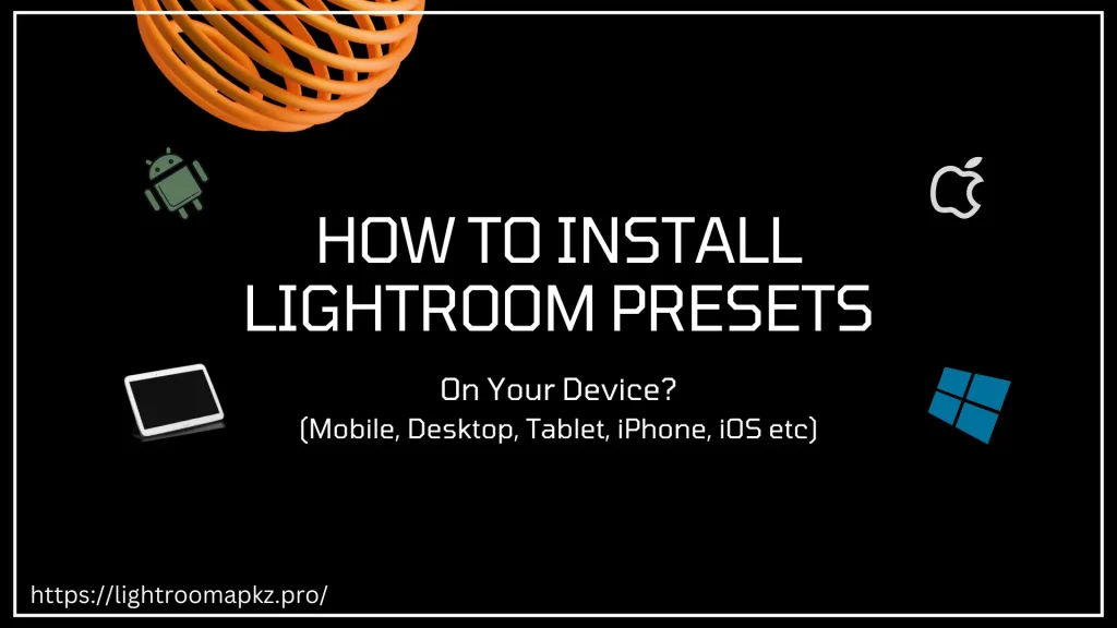 how to install lightroom presets