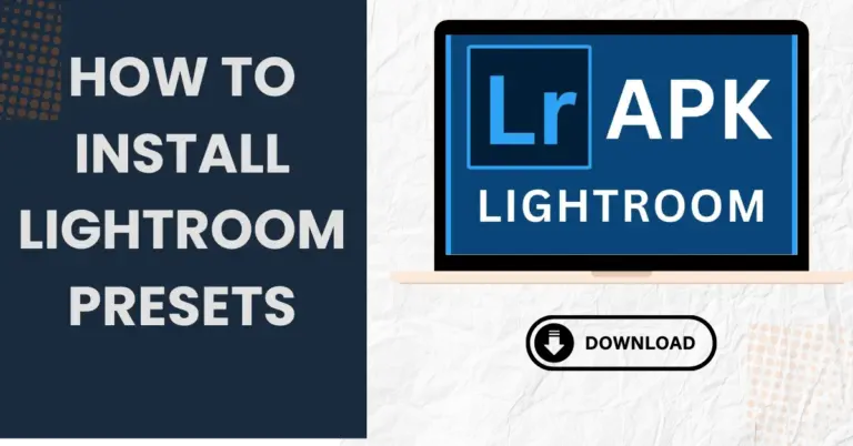 how ot install lightroom presets